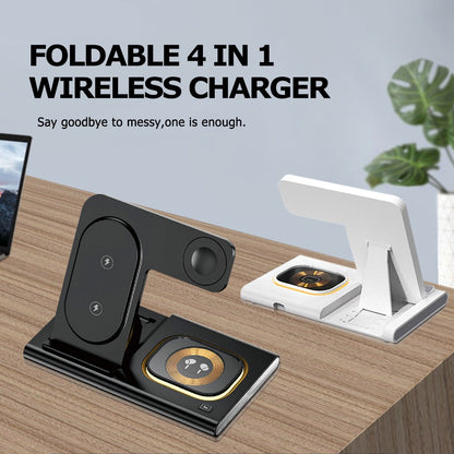 3 in 1 wireless charger supports fast charging and multifunctional wireless charging