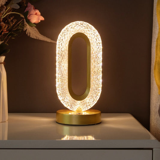 Touch Crystal Table Lamp,Bedside Lamp,Modern Nightstand Lamp Desk Light for Bedroom Living Room
