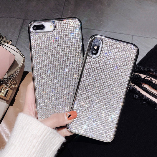 Diamond Plating Case for iPhone Luxury Slim Silicone Cell Phone Cover